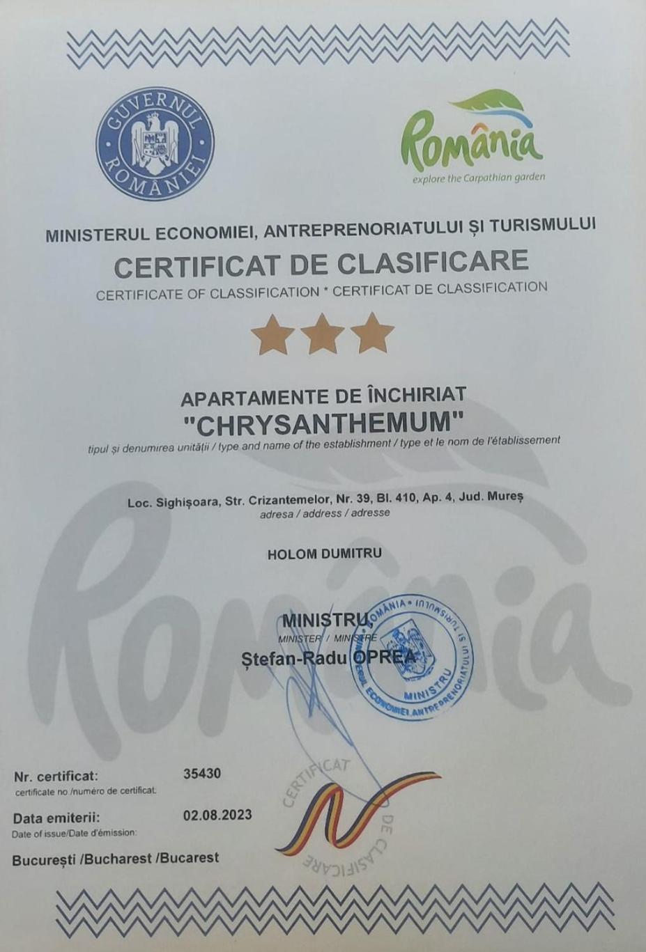 Chrysanthemum Apartment Sighisoara Ngoại thất bức ảnh